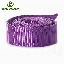 Custom purple color nylon chair webbing belt/ braided flat belt strap