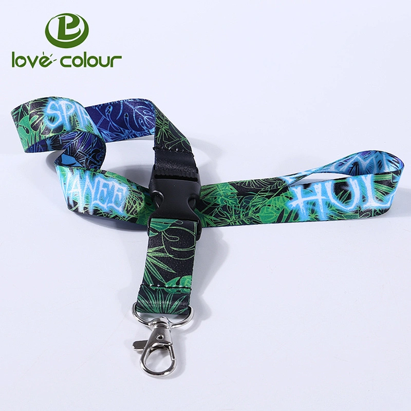 Custom polyester printing lanyard strap with your logo