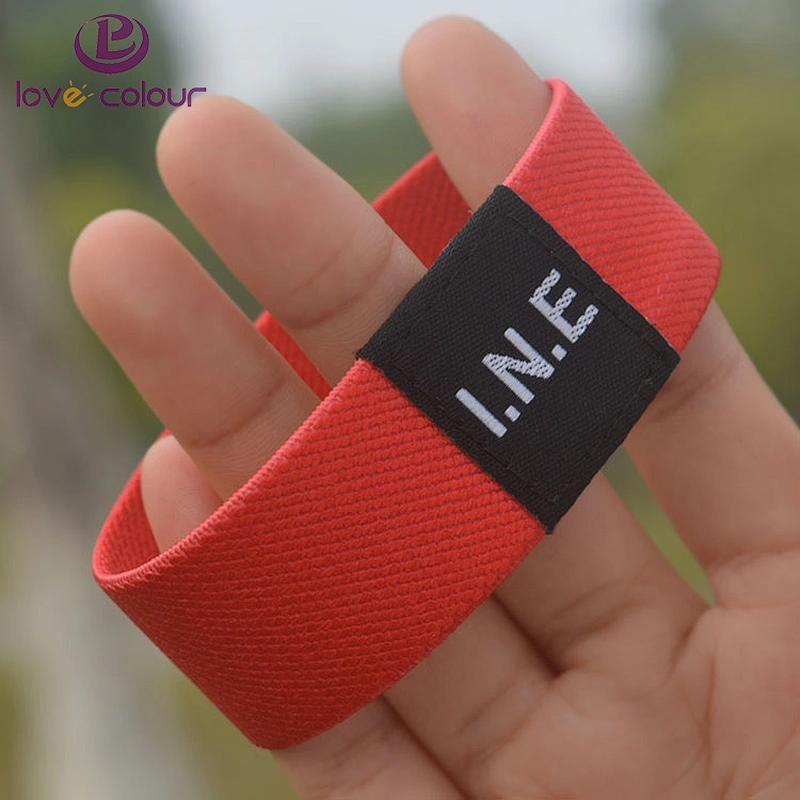 Fashion Custom Design Elastic Bracelets Polyester Concert Wristband