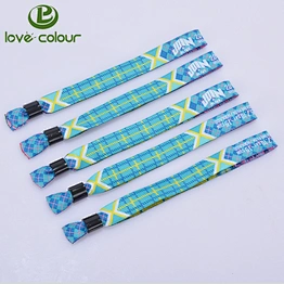 Custom made embroidered terry cloth wristband for promotional gift
