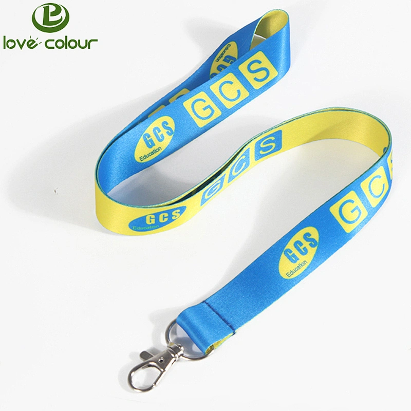 Both sides printed polyester lanyard with custom message or logo