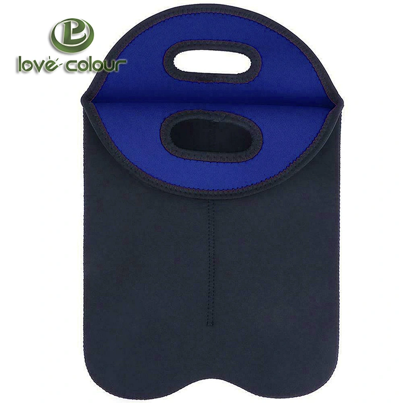 Custom flexible waterproof neoprene wine bottle cooler bag coolies