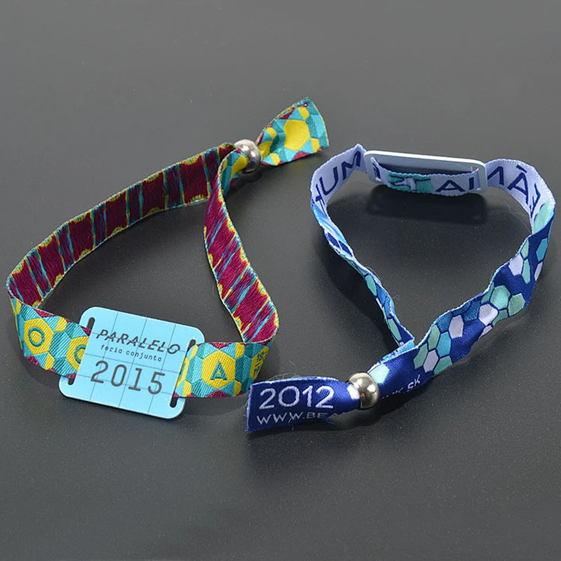 Factory custom woven bracelets with RFID chip