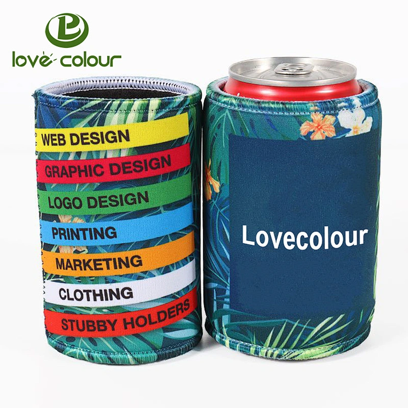 Factory Custom 330ML Neoprene Beverage Stubby Holder Can Coozies Cooler
