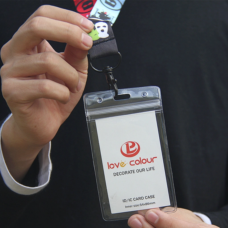 Cheap custom waterproof plastic student ID card holder