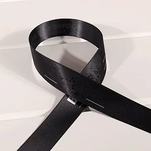 High Quality Wholesale Black Satin Ribbon For Promotion