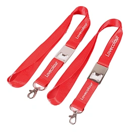 Custom logo printing polyester lanyard with bottle opener for promotion gift