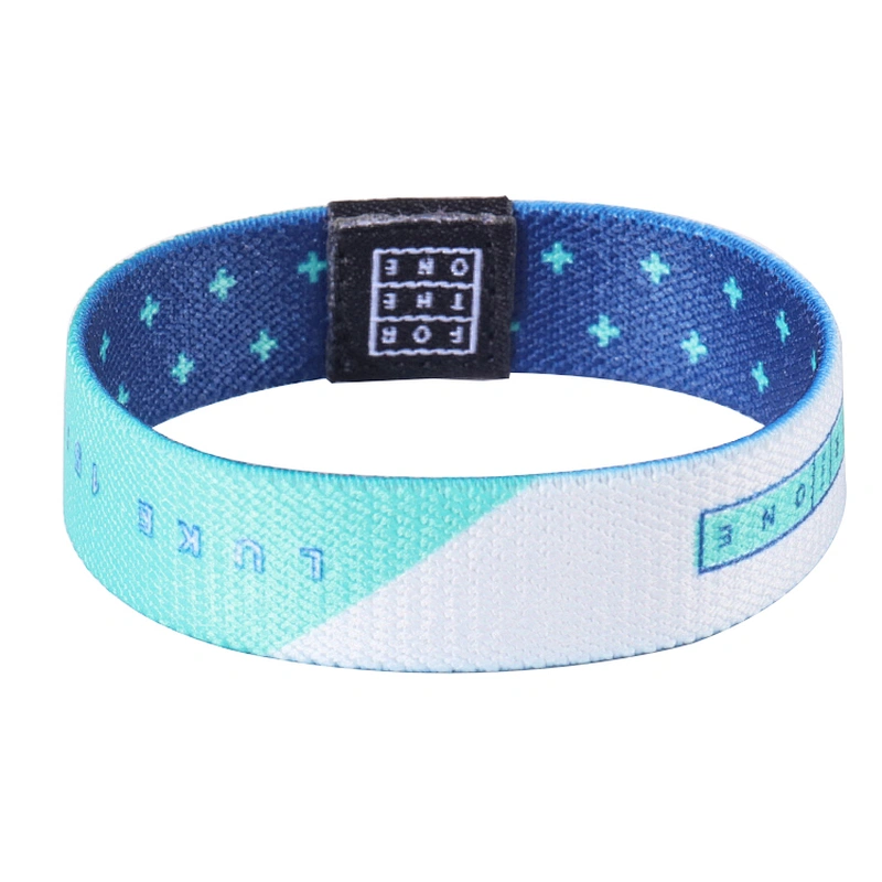 Wholesales Cheap Heat Transfer Elastic Wristband With Oem logos