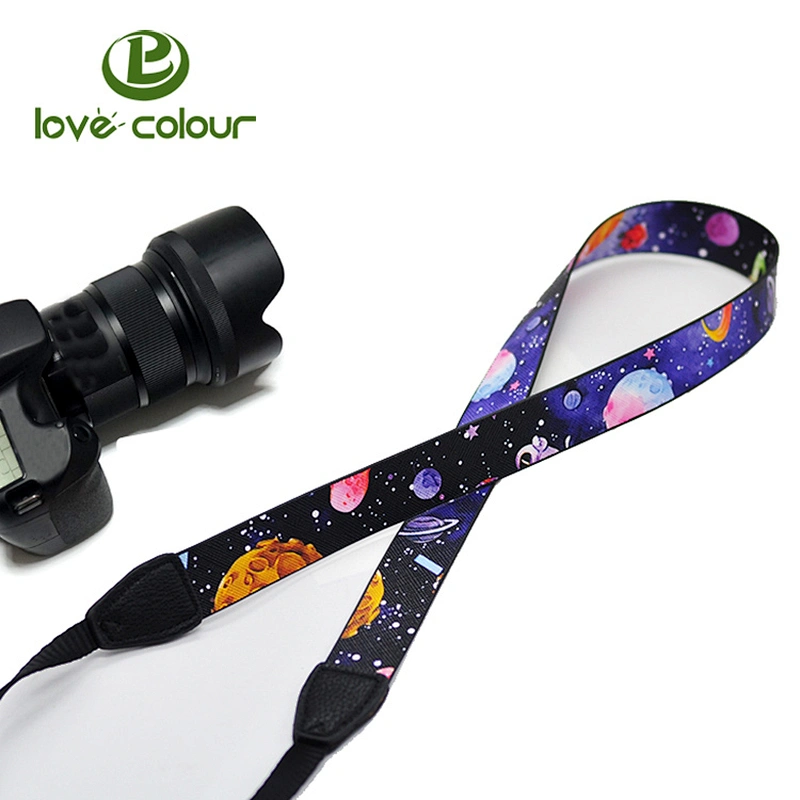Factory cheap custom promotion polyester camera strap with your logo