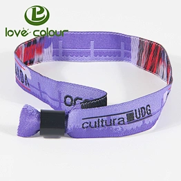 Factory directly custom logo handicraft woven friendship polyester wristband