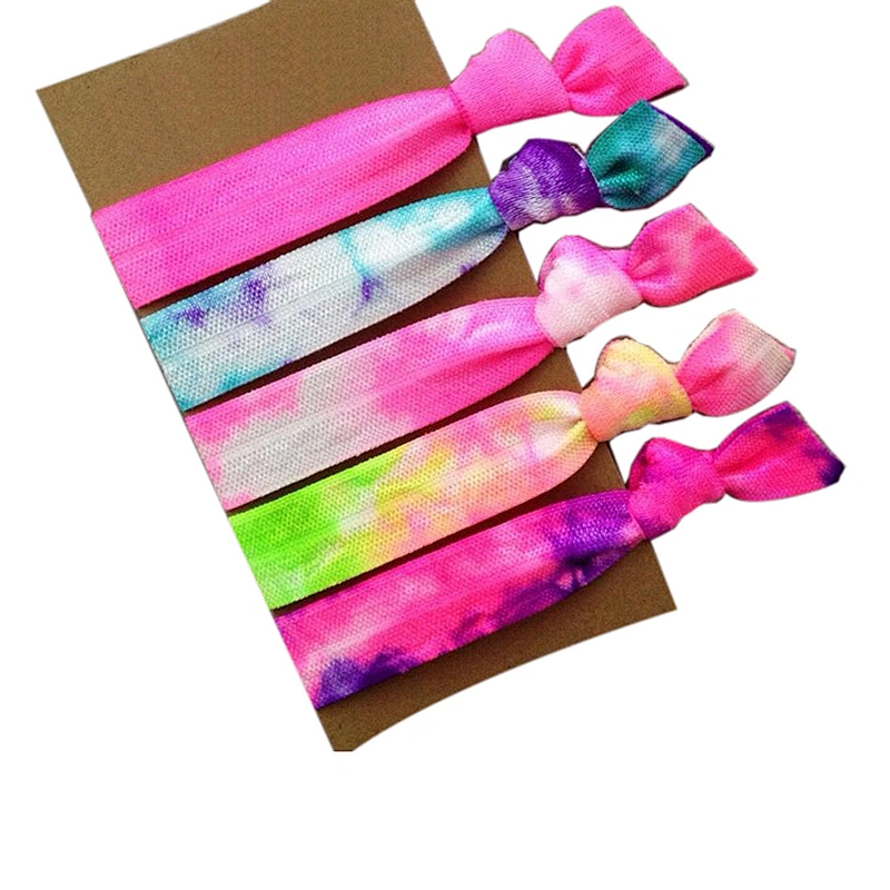 Soft Stretchy Hair Ties No Crease Ribbon Elastics Ponytail Holders Hair Bands