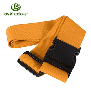 Polyester silk screen printing luggage strap with digital lock