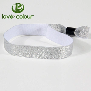 Polyester Disposable Woven Wristbands for Events in Bulk