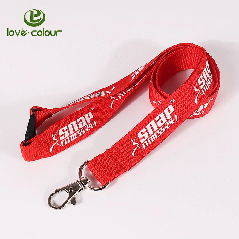 Polyester regular lanyards with easy and quick release buckle