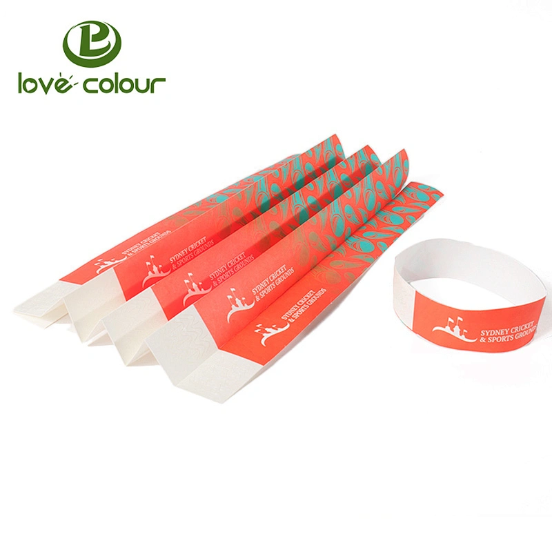 Disposable custom vinyl pvc bracelet paper wristbands for sport events
