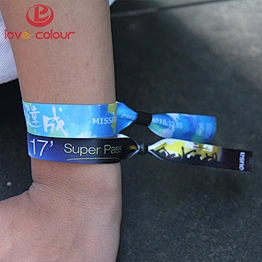 No minimum order hand adjust custom festival wristband