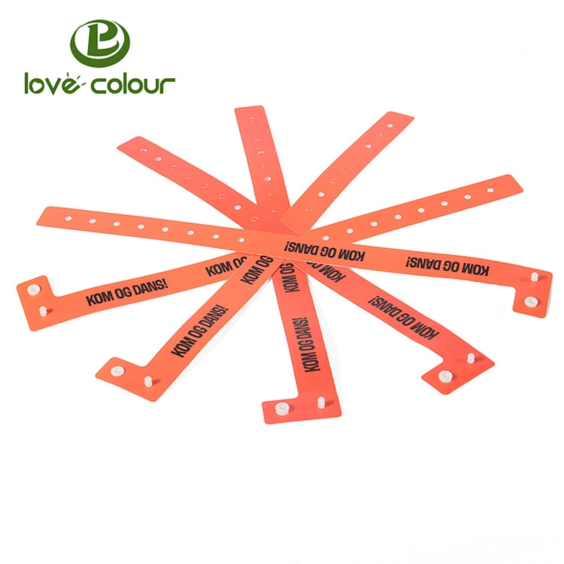 Wholesale custom printed one time vinyl wristband as ticket
