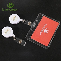Cheap Prices pvc ID card holder with badge reel