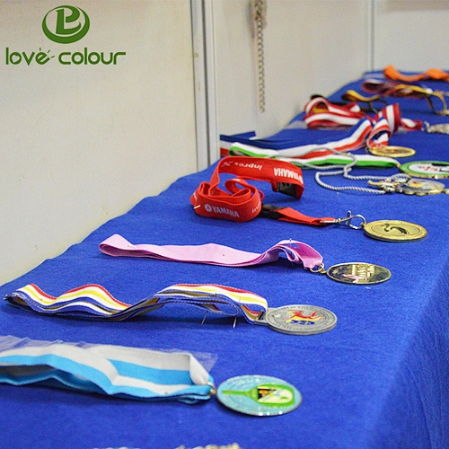 Sport custom polyester medal lanyard strap manufacturer