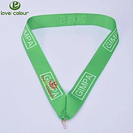 Eco-friendly Polyester Sublimated Printing Neck Ribbons for Medals