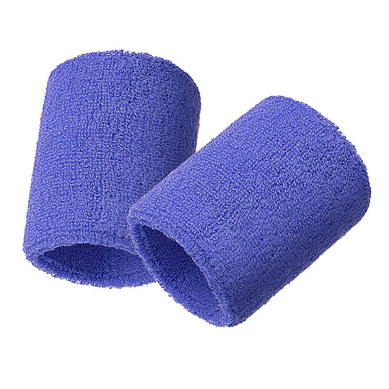 Custom Unisex Flexible Cotton Sweatband Sports Wrist Sweat Band