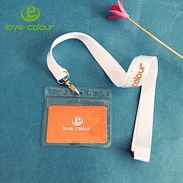 Custom id pouch lanyard printed neck lanyards strap with pvc card holder