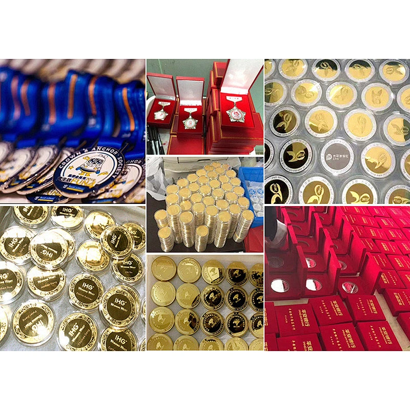 Souvenir Metal Sports Award Custom Medal Factory Wholesale Metal Golden Sports Medalions With Lanyard