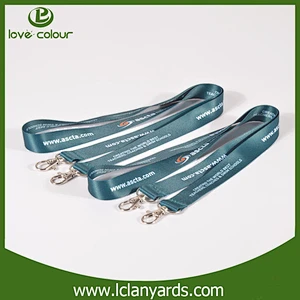 New custom cheap full color printing polyester neck strap
