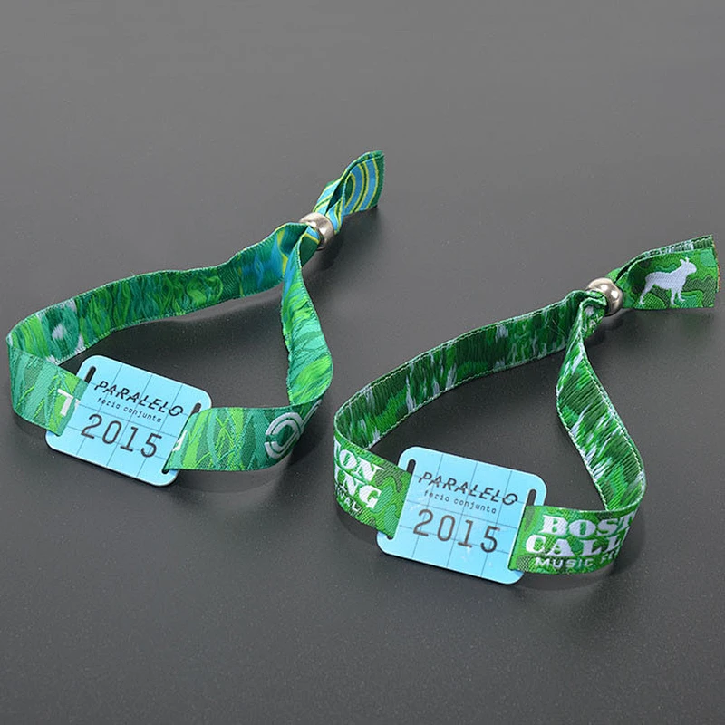 Factory custom woven bracelets with RFID chip