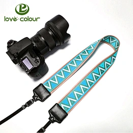 Custom Colorful Adjustable Polyester Cute National Camera Strap