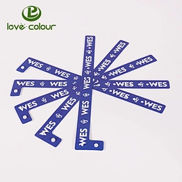 Hot Custom Eco-Friendly Vinyl Wristband L-Shape Hospital ID Bracelets