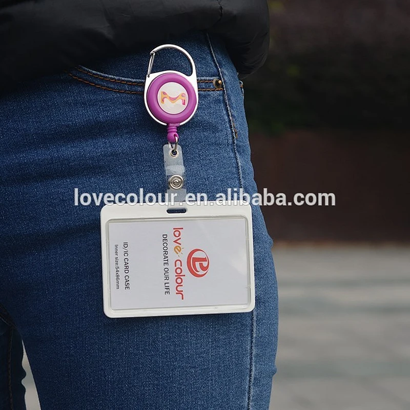 New product hard plastic ID card holders custom