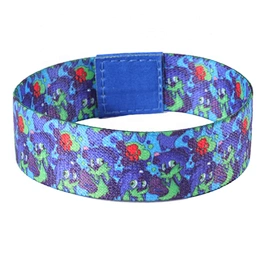 High Quality Elastic Stretch RFID Woven Polyester Wristband With Custom Logo