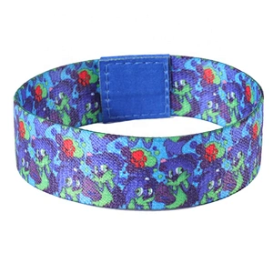 High Quality Elastic Stretch RFID Woven Polyester Wristband With Custom Logo