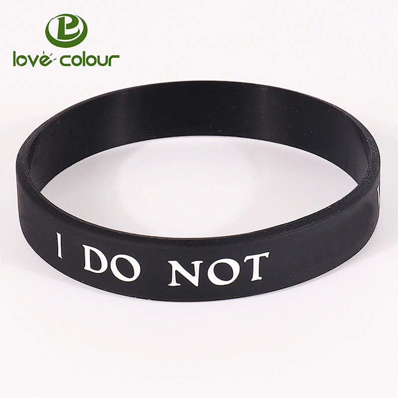 Popular colorful silicone wristband/cheap custom glowing silicone hand bands
