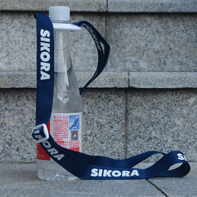 Promotional Custom Polyester Printing Logo Water Bottle Holder Lanyard