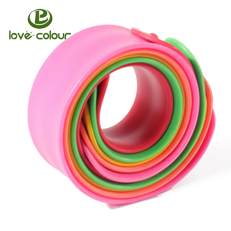 Hot Product Custom Silicone Rubber Snap Bracelets as Promotion Gift