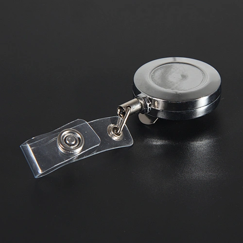 New design mini metal magnetic bling retractable badge holder