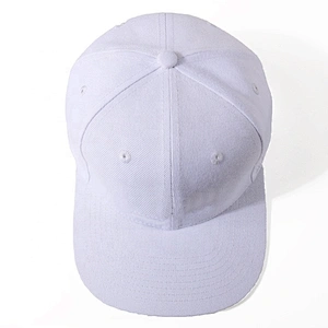 Custom Made White Embroidered SnapBack Baseball Caps Cotton Flat Hip Hop Hat