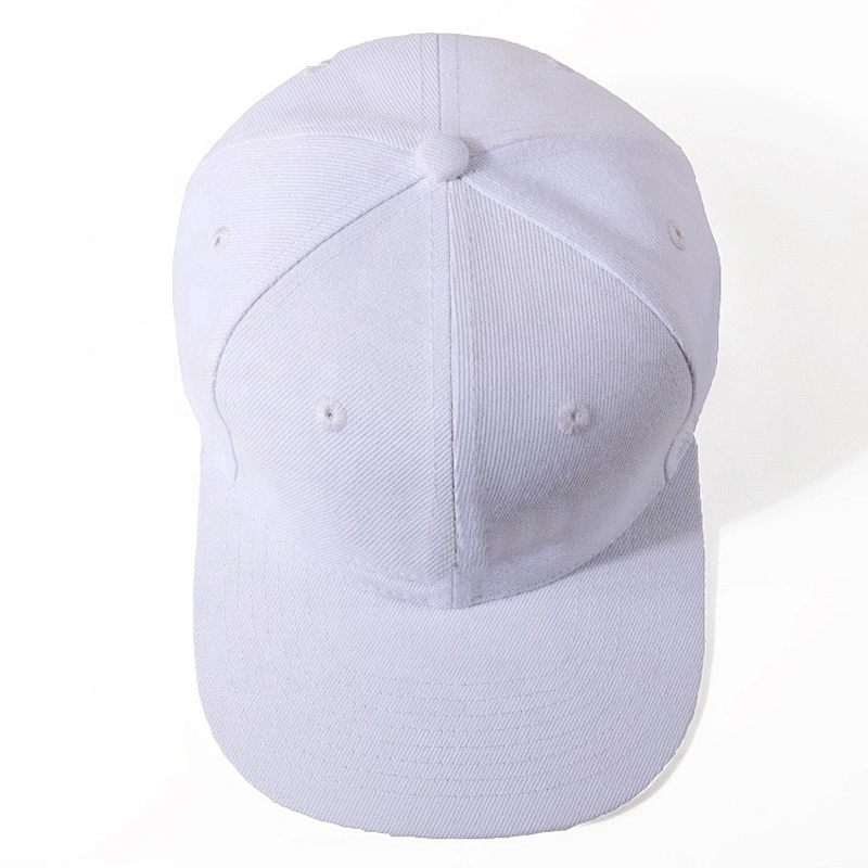 Custom Made White Embroidered SnapBack Baseball Caps Cotton Flat Hip Hop Hat