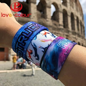 Custom soft polyester elastic wristband / Eco-friendly fancy elastic wrist band