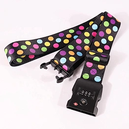 Factory custom travel tsa lock heat transfer printing luggage strap belt