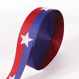 Polyester printing grosgrain ribbon custom with your logo