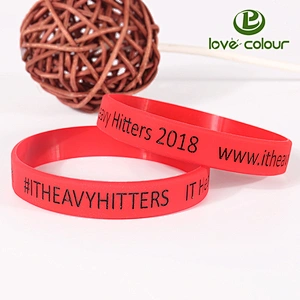 Custom Color Segmented Silicone Wristbands
