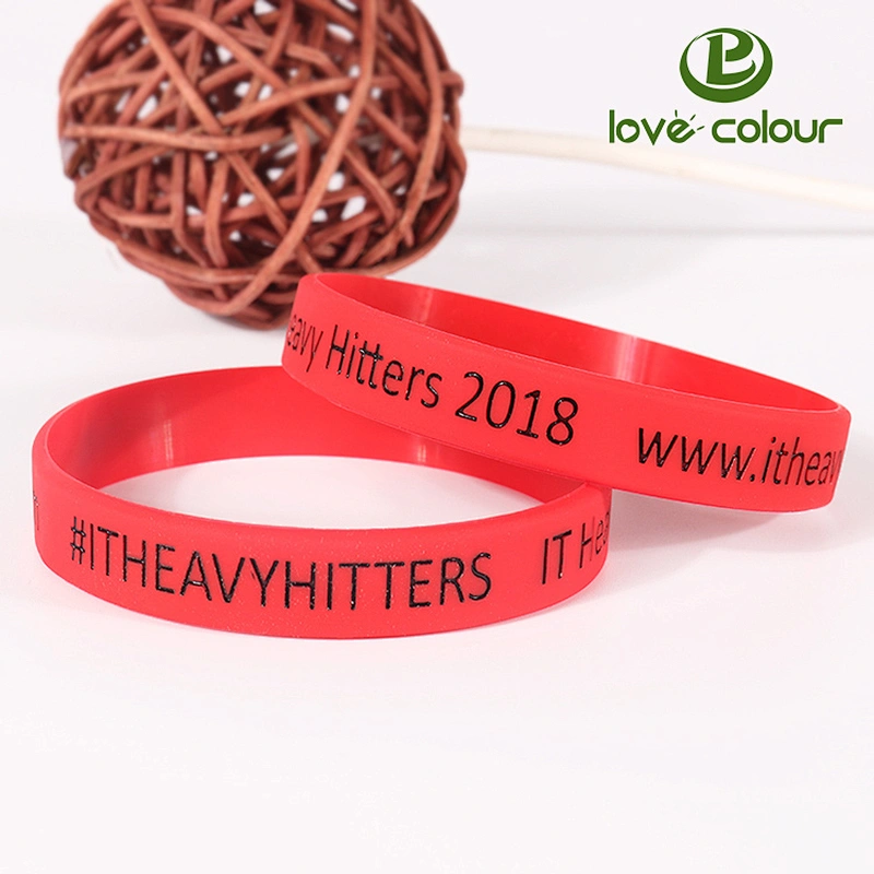 Custom Color Segmented Silicone Wristbands