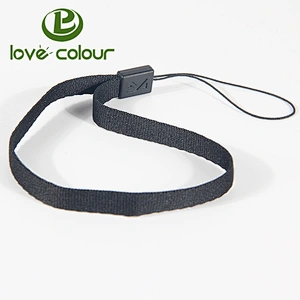 Customized polyester blank wrist short lanyards for mobile phone
