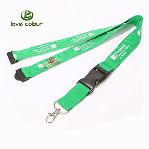 Polyester regular lanyards with easy and quick release buckle