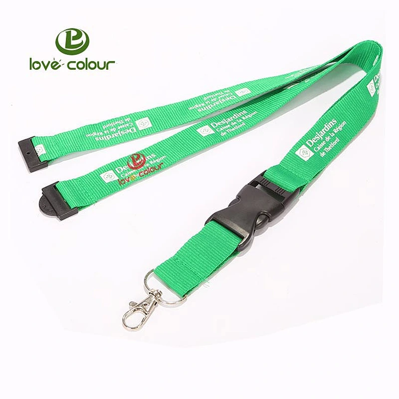 Polyester regular lanyards with easy and quick release buckle
