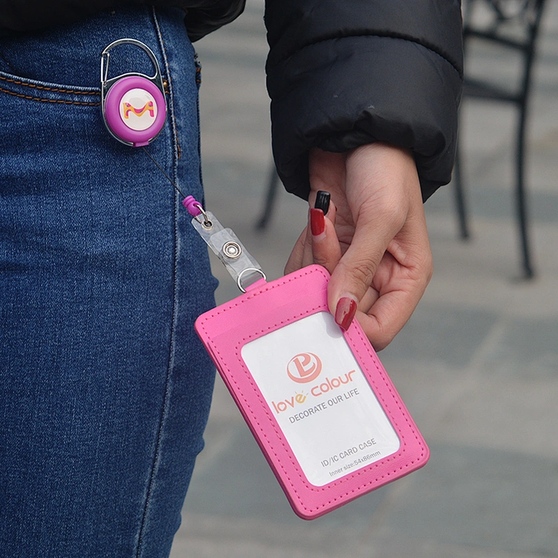 Custom Personalized Vertical soft pvc id card holder