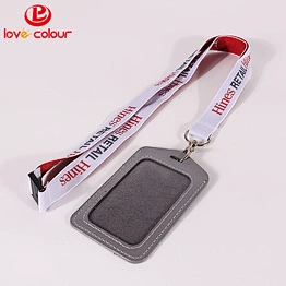 Free sample custom school id card holder lanyard strap